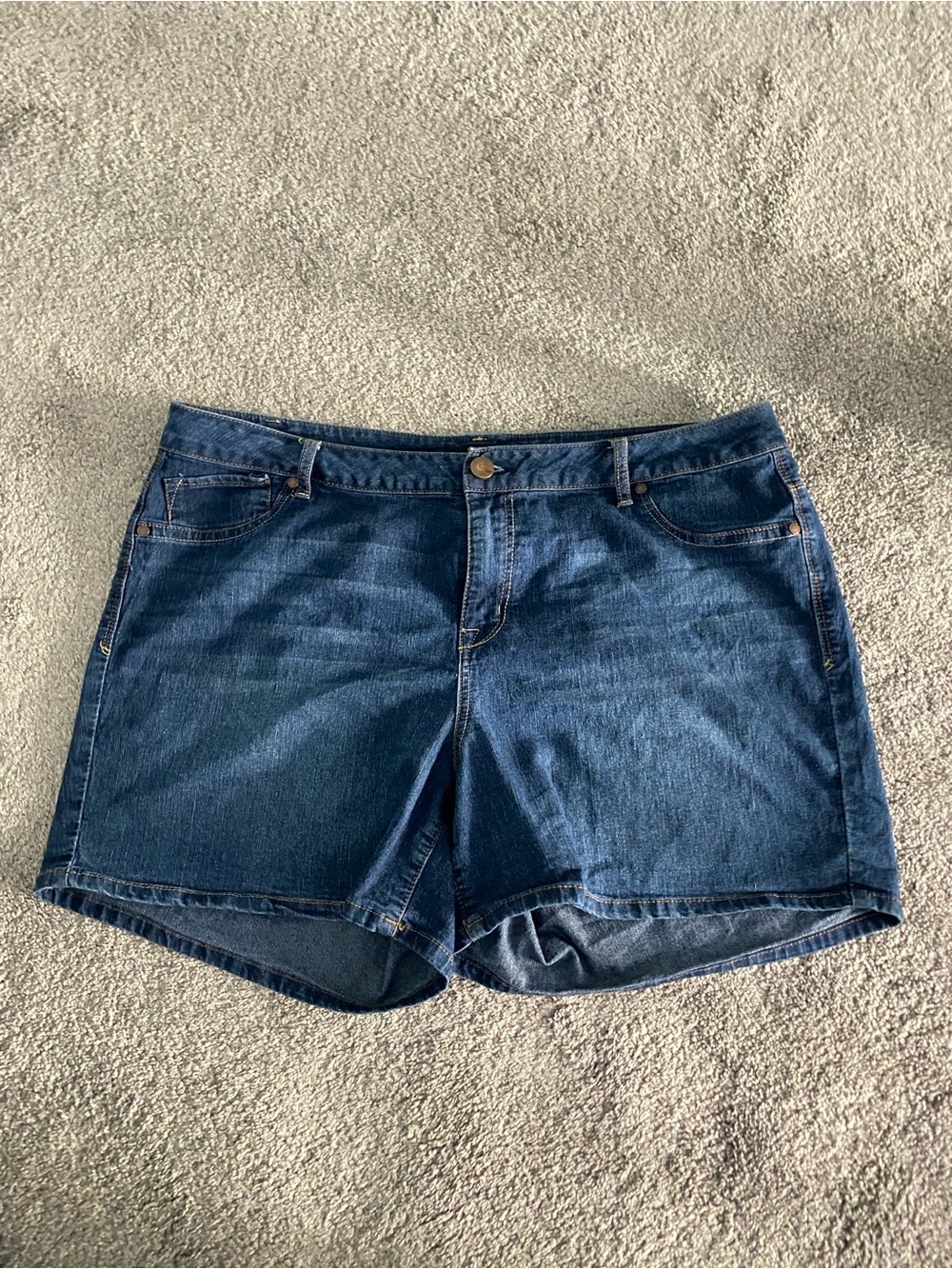 Dark Blue Denim Women's Shorts
